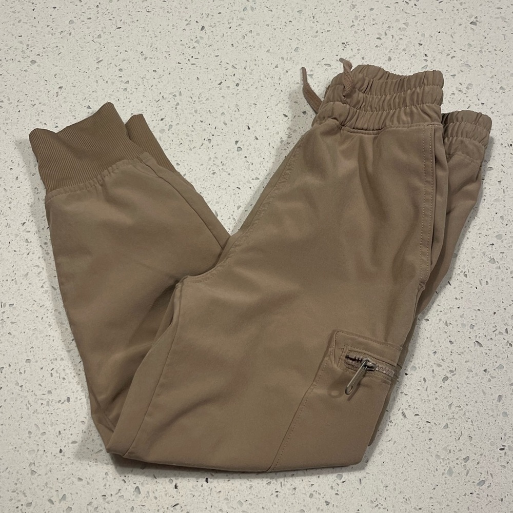 abercrombie kids Tan Cargo Jogger Sweatpants